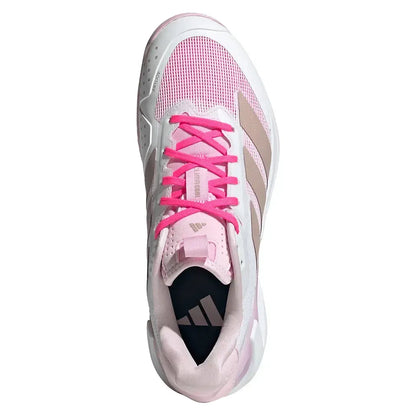 Women's adizero Ubersonic 5 Tennis Shoes Footwear White and Ash Pearl