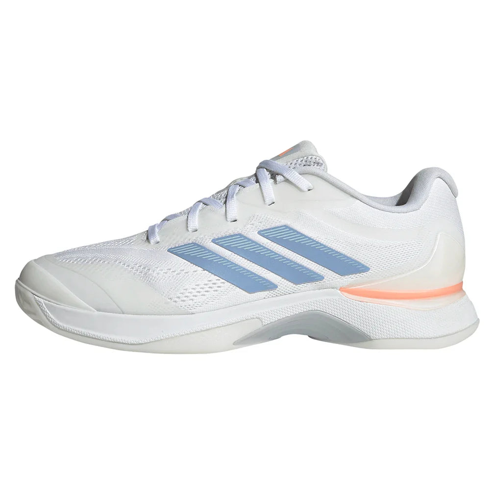 Women's Avacourt 3 Tennis Shoes Core White and Halo Blue