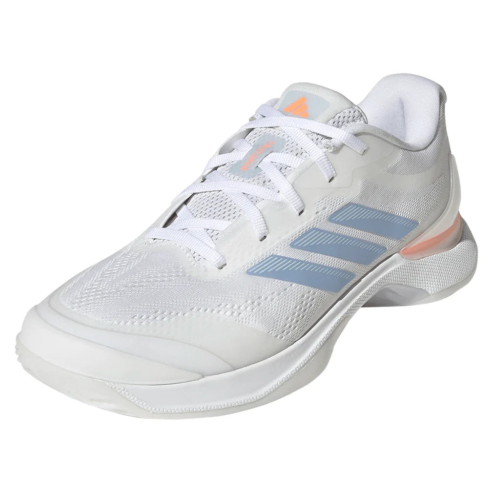 Women's Avacourt 3 Tennis Shoes Core White and Halo Blue-Footwear-Adidas-JP8858-S26-y-701711Tennis Express