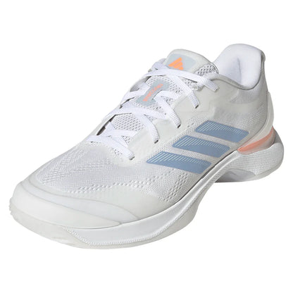 Women's Avacourt 3 Tennis Shoes Core White and Halo Blue-Footwear-Adidas-JP8858-S26-y-701711Tennis Express