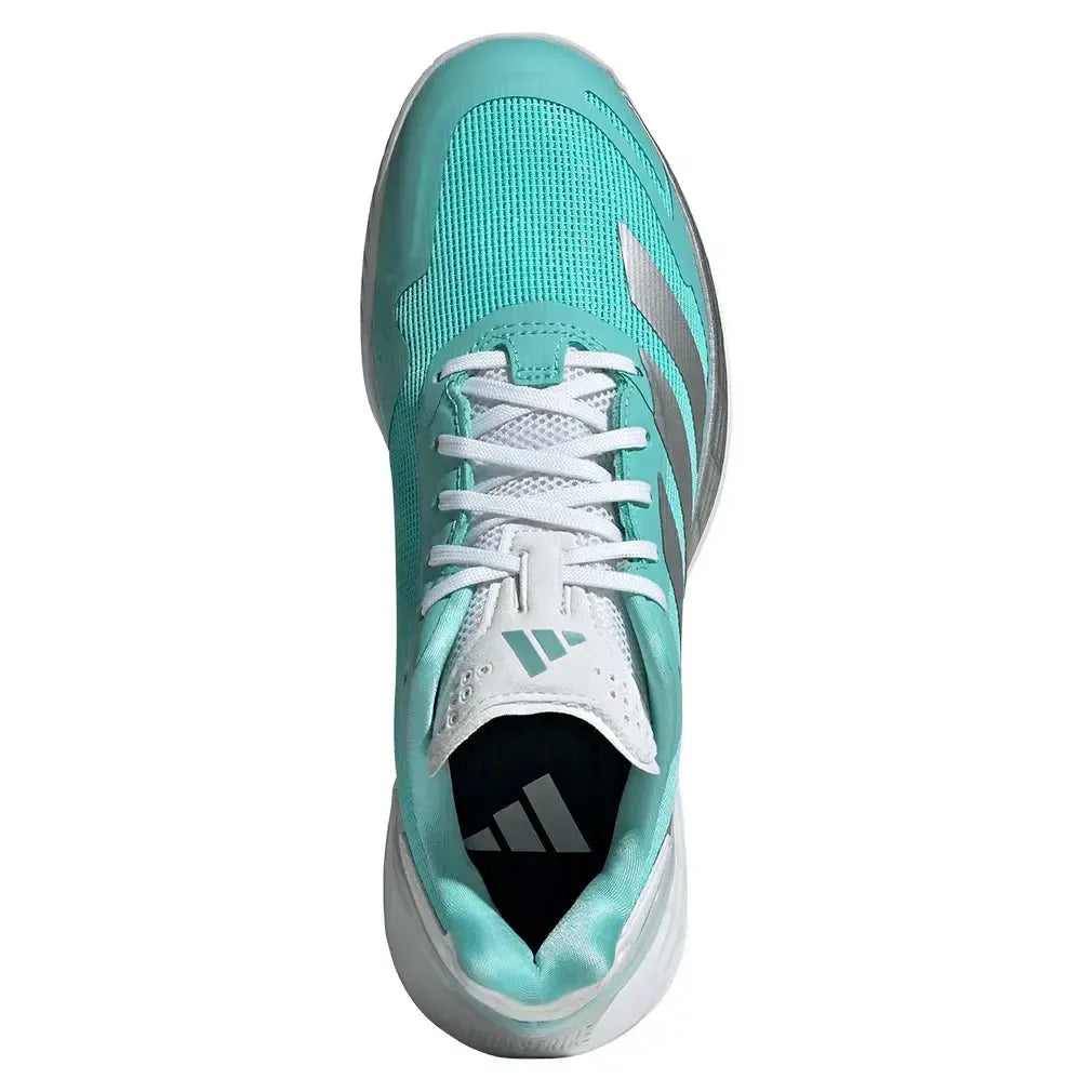 Women's Defiant Speed 2 Tennis Shoes Flash Aqua and Silver Metallic
