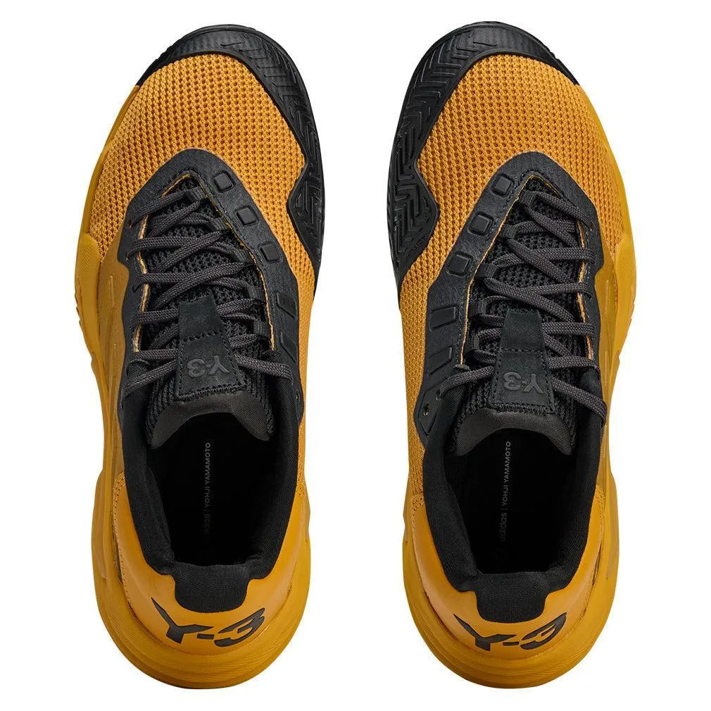 Women's Y-3 Barricade 13 Tennis Shoes Collegiate Gold and Black