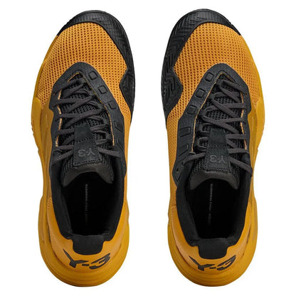 Women's Y-3 Barricade 13 Tennis Shoes Collegiate Gold and Black
