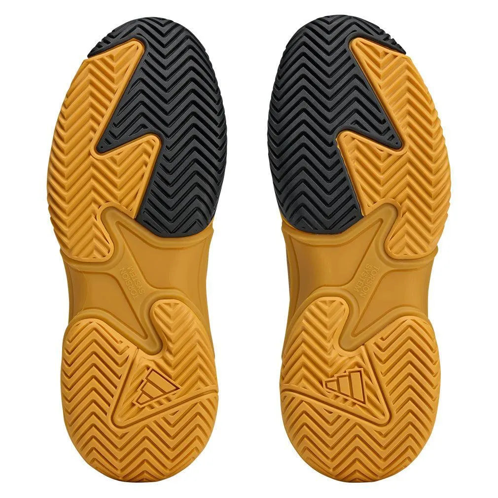 Women's Y-3 Barricade 13 Tennis Shoes Collegiate Gold and Black