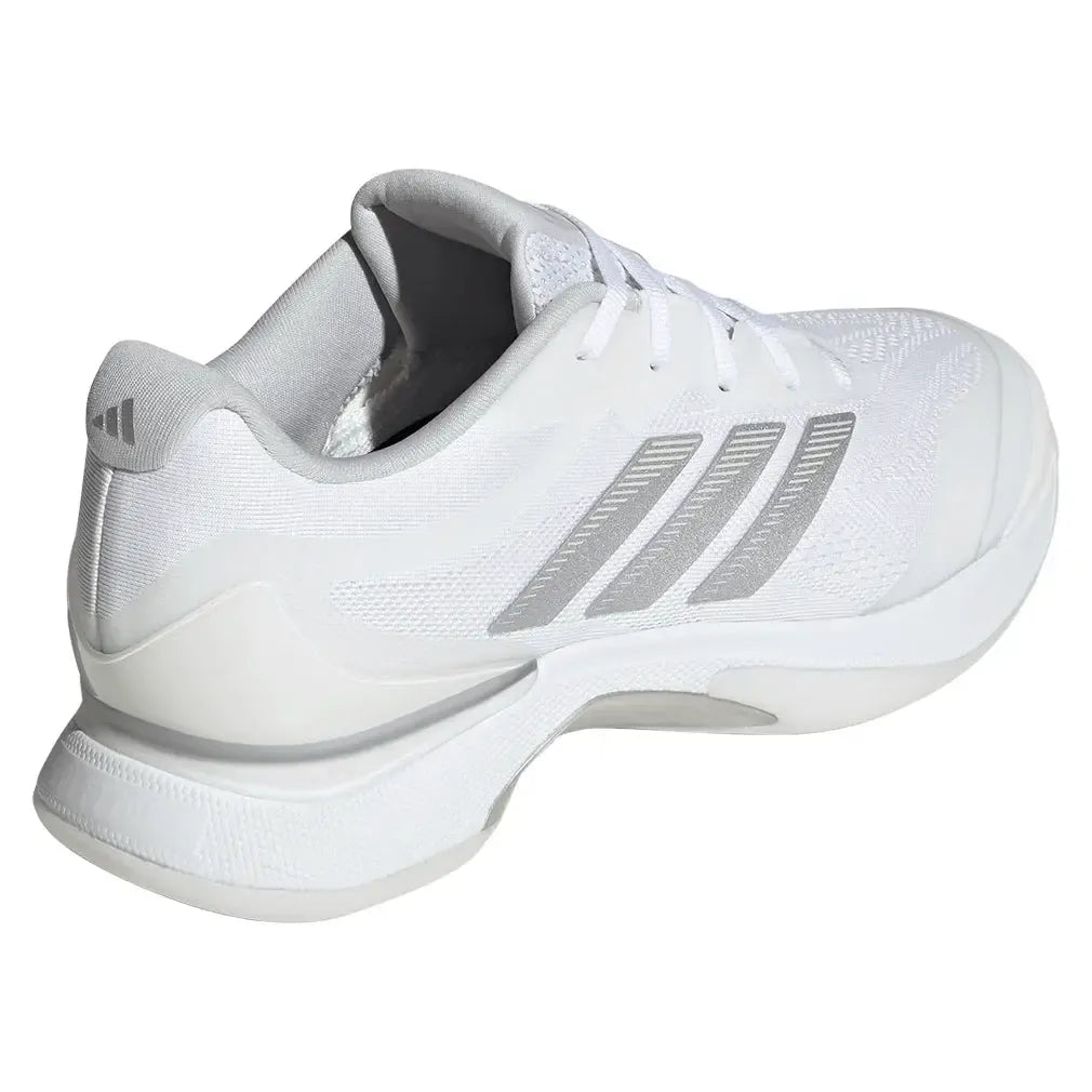 Women's Avacourt 3 Tennis Shoes Core White and Silver Metallic