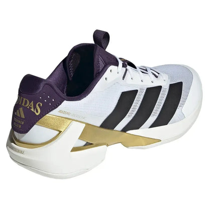 Men's adizero Ubersonic 5 Tennis Shoes Footwear White and Aurora Plum