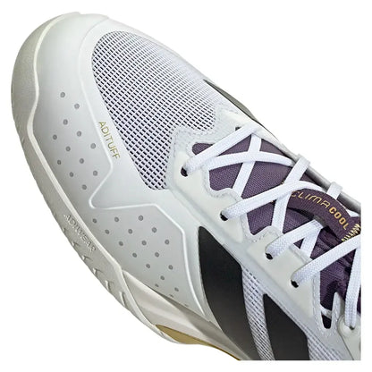 Men's adizero Ubersonic 5 Tennis Shoes Footwear White and Aurora Plum