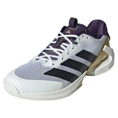 Men's adizero Ubersonic 5 Tennis Shoes Footwear White and Core Black-Footwear-Adidas-JQ3778-F25-y-Tennis Express