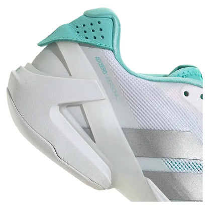 Women's adizero Ubersonic 5 Tennis Shoes Footwear White and Silver Metallic