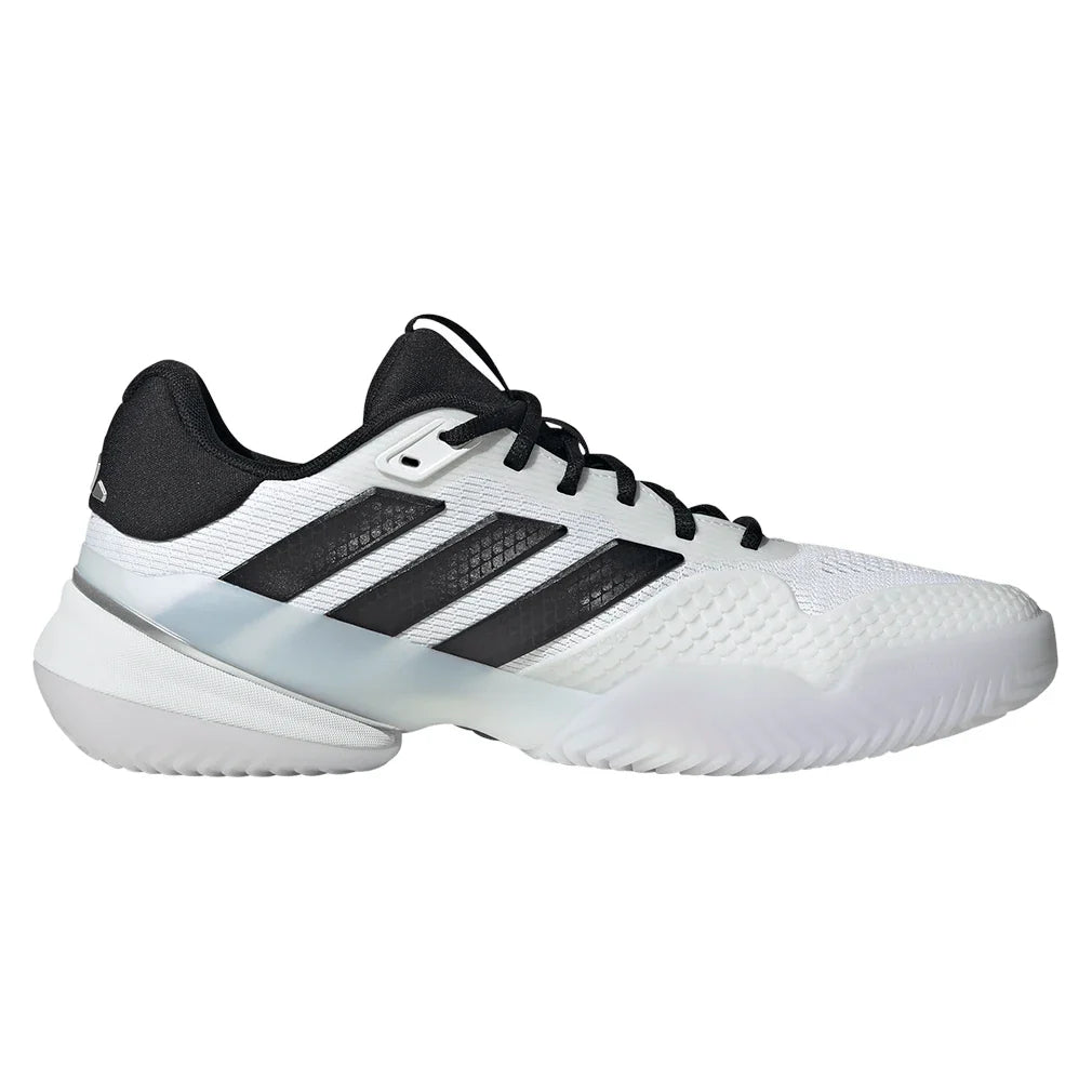 Men's Barricade 14 Wide Tennis Shoes Core White and Black
