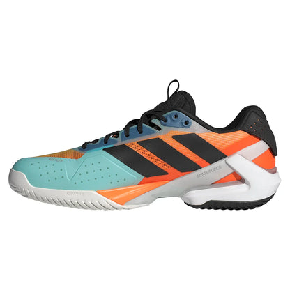 Men's Adizero Ubersonic 5 Tennis Shoes Flash Aqua and Core Black