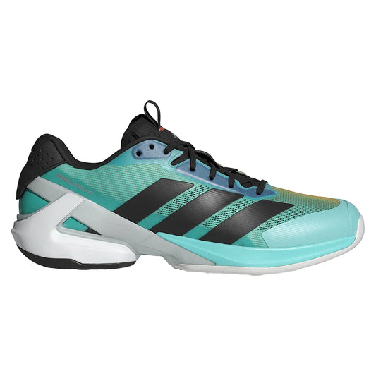 Men's Adizero Ubersonic 5 Tennis Shoes Flash Aqua and Core Black