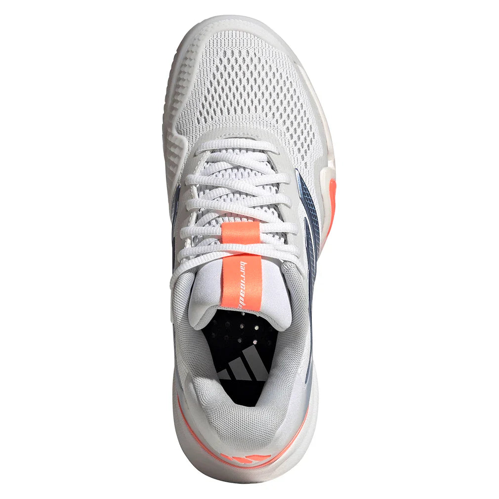 Women's Barricade 14 Tennis Shoes Core White and Halo Blue