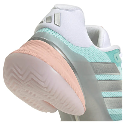 Women's Barricade 14 Tennis Shoes Semi Flash Aqua and Silver Metallic