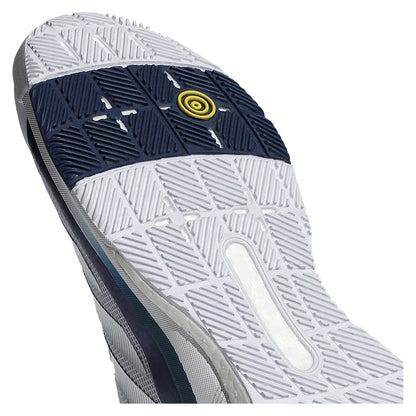 Men's Crazyquick Boost Padel Shoes Core White and Dark Blue