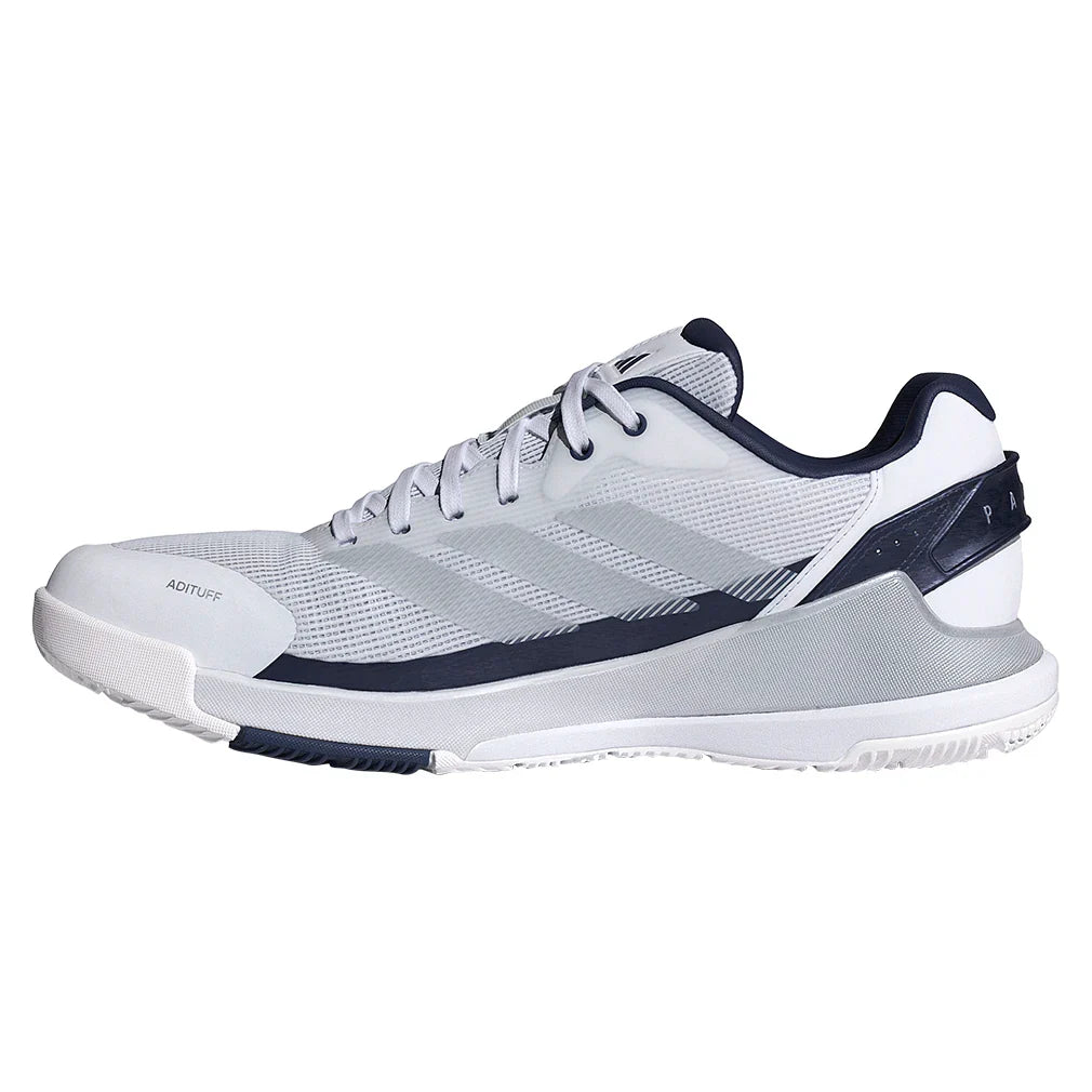 Men's Crazyquick LS Padel Shoes Core White and Dark Blue