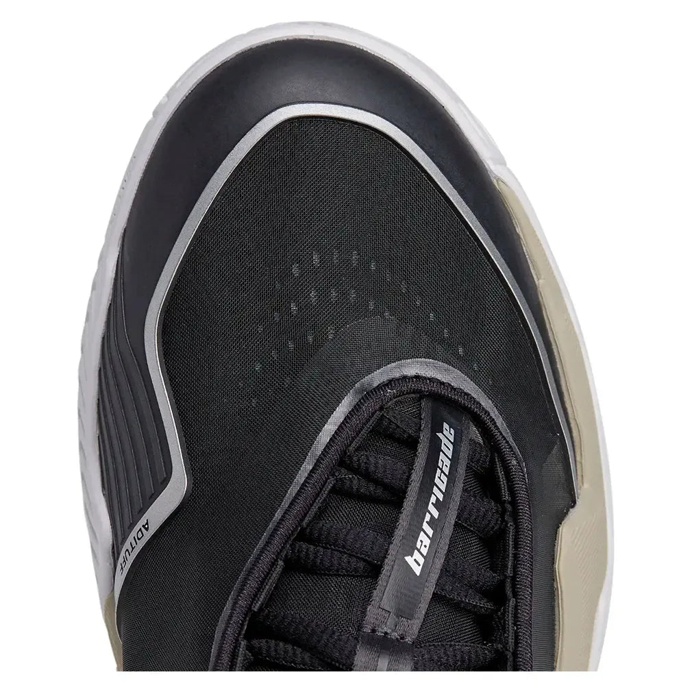 Women's Stella McCartney Barricade Tennis Shoes Core Black and Silver Metallic