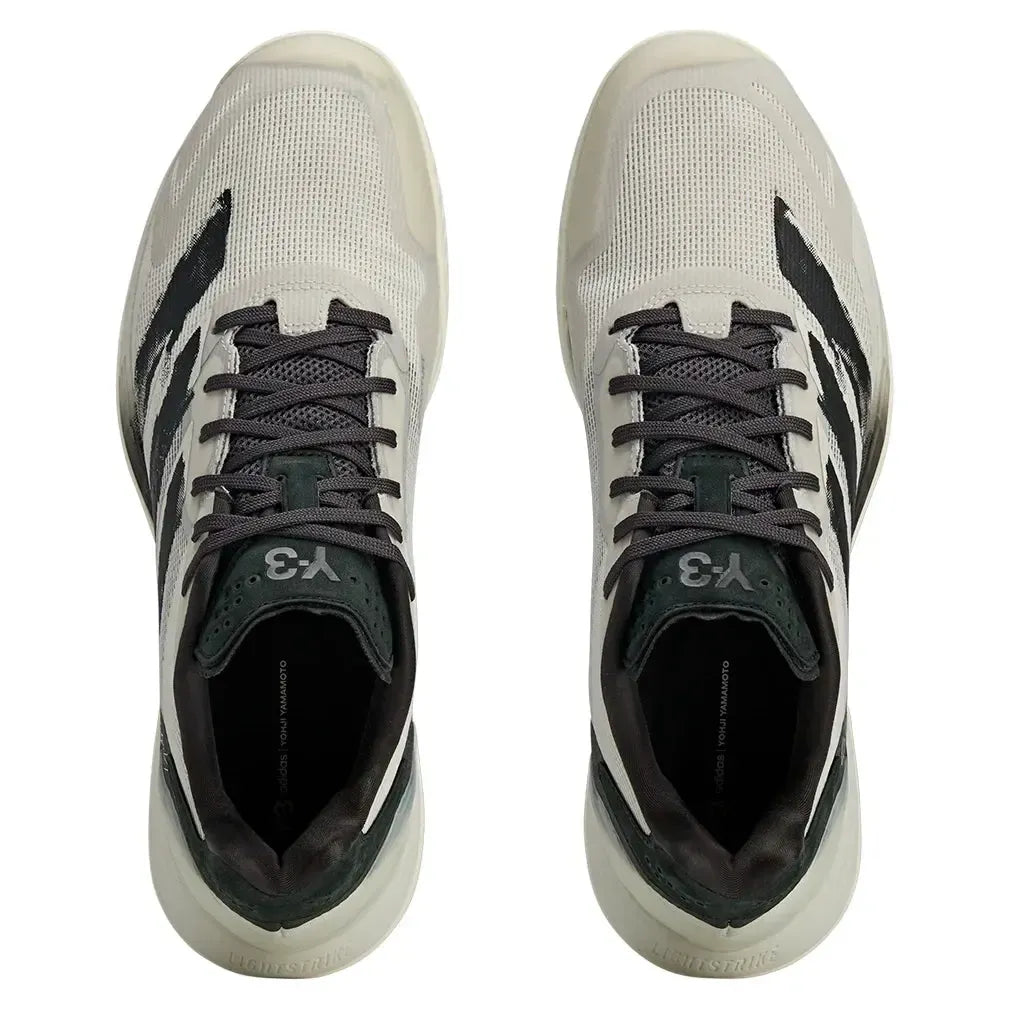 Men's Y-3 Defiant Speed 2 Tennis Shoes Orbit Grey and Black