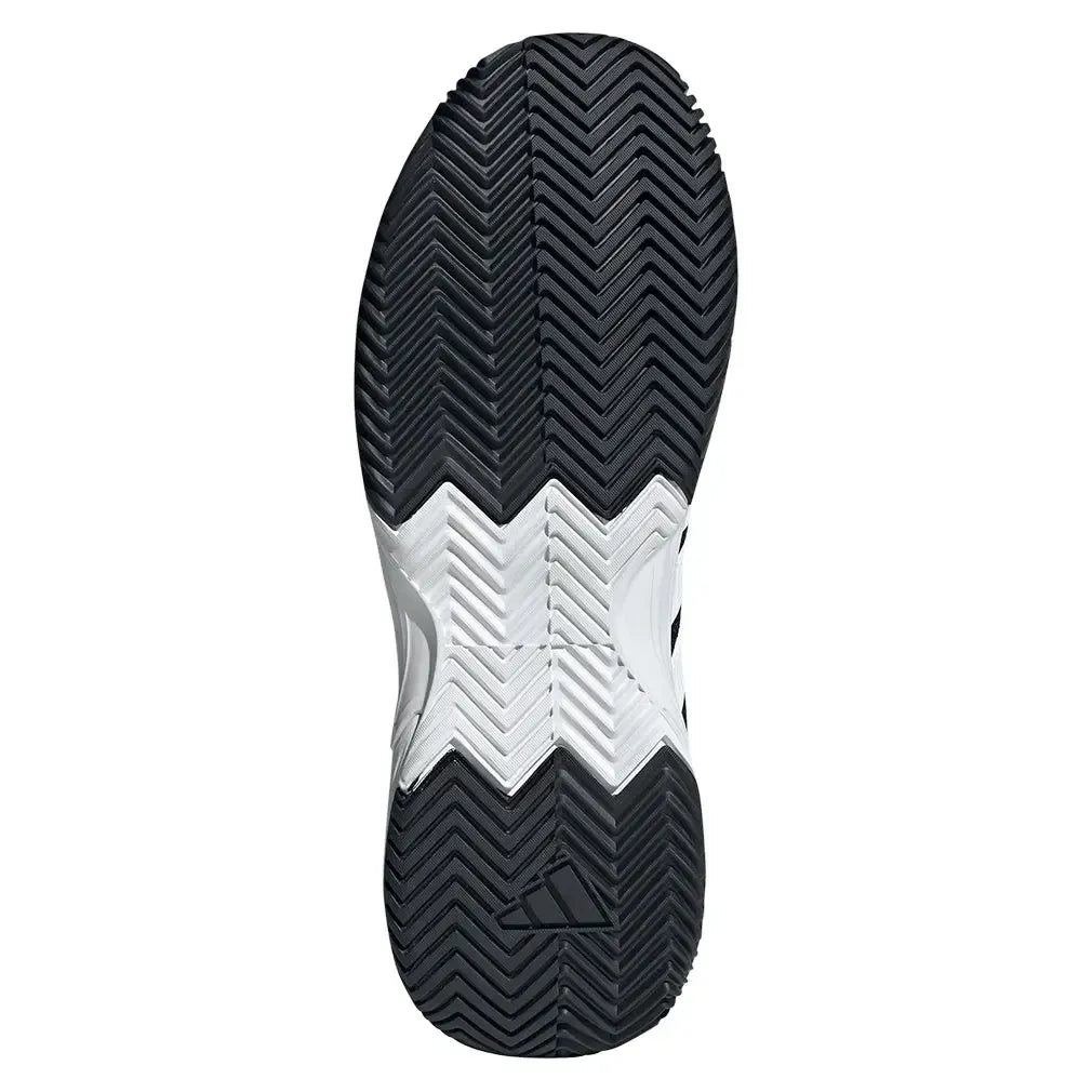 Juniors' GameCourt 2 Tennis Shoes Core Black and Silver Metallic