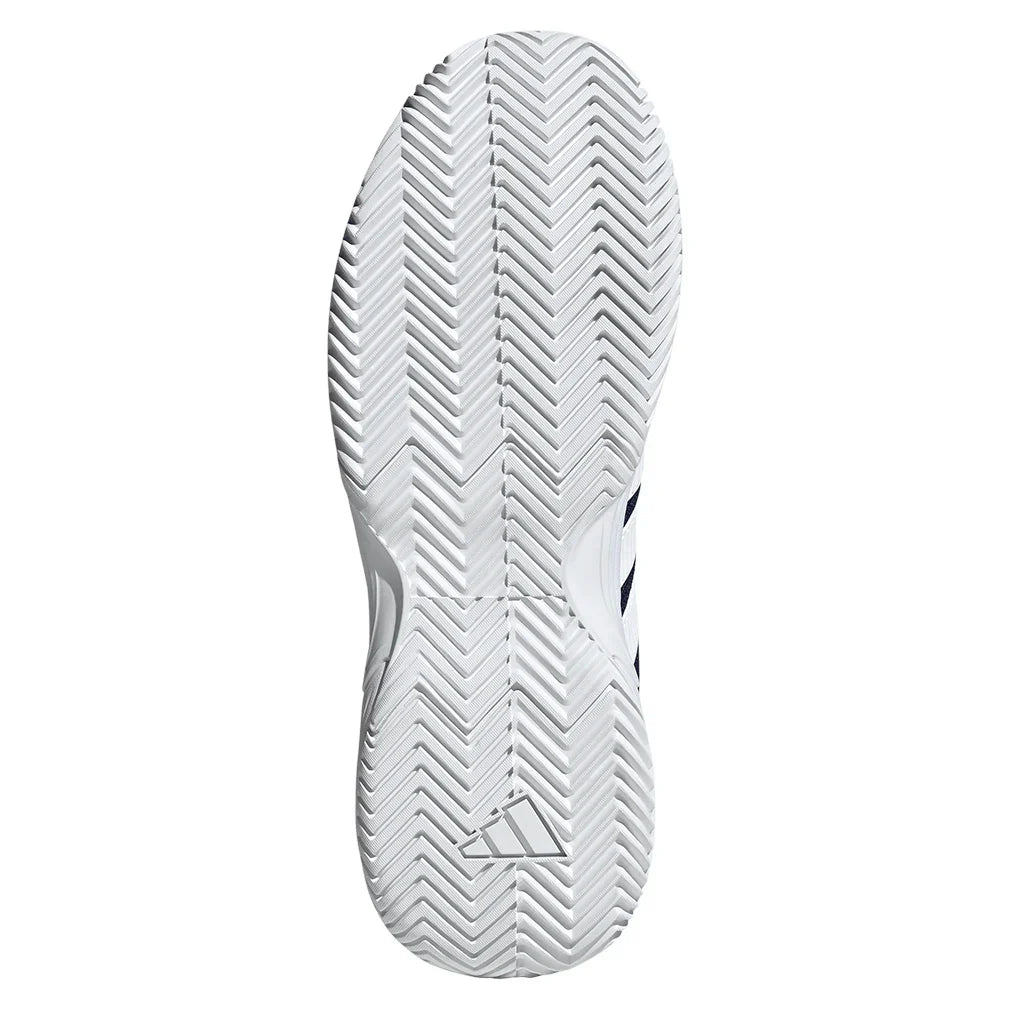 Juniors' GameCourt 2 Tennis Shoes Dark Blue and Core White