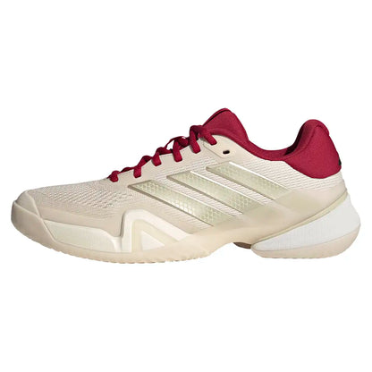 Men's Barricade 14 Tennis Shoes Chalk White and Ice Gold Metallic