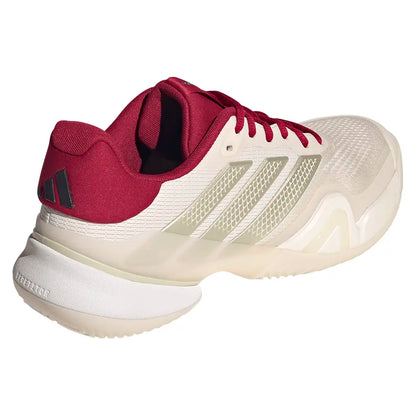Men's Barricade 14 Tennis Shoes Chalk White and Ice Gold Metallic