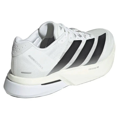 Men's Adizero Boston 13 Running Shoes Footwear White and Core Black
