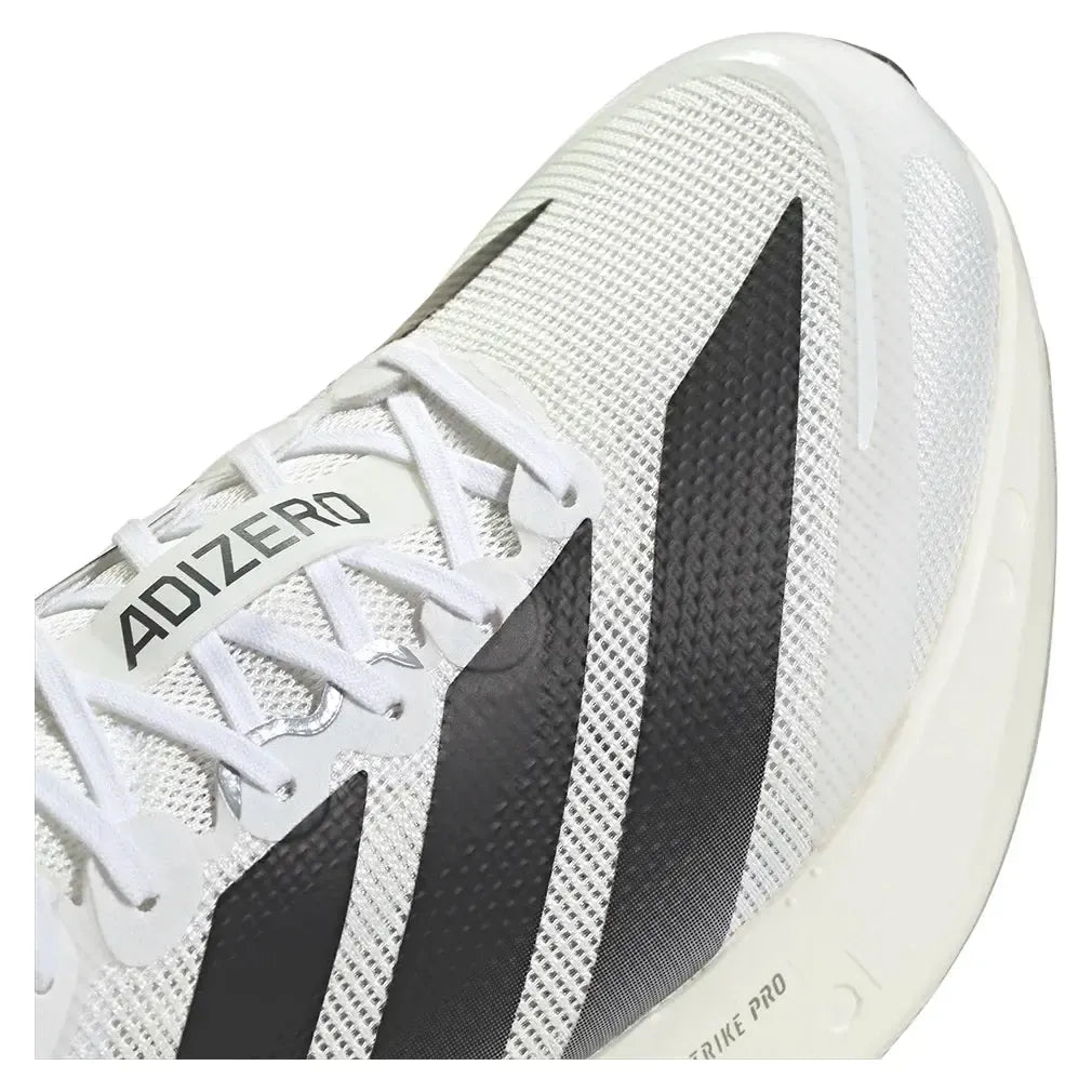 Men's Adizero Boston 13 Running Shoes Footwear White and Core Black