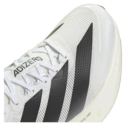 Men's Adizero Boston 13 Running Shoes Footwear White and Core Black