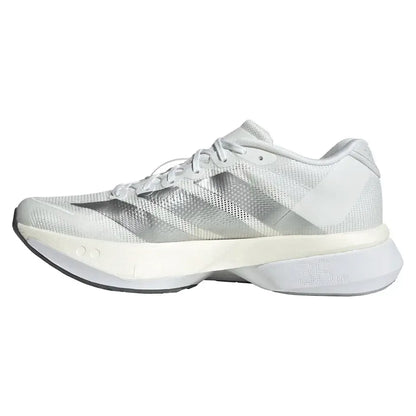 Women's Adizero Boston 13 Running Shoes Footwear White and Matte Silver