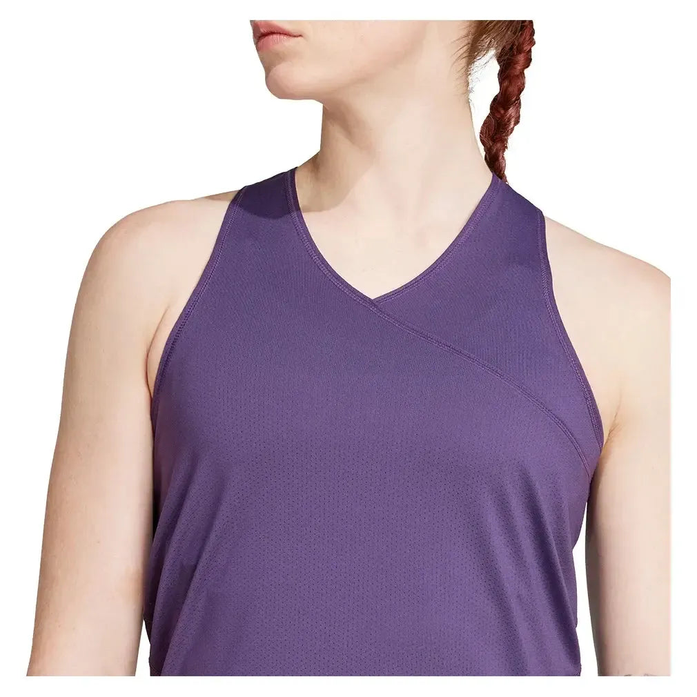 Women's Club V-Neck Tennis Tank Aurora Plum
