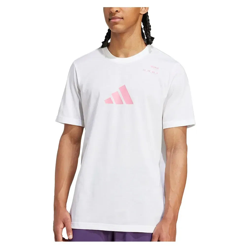 Men's Category Graphic Tennis Tee White