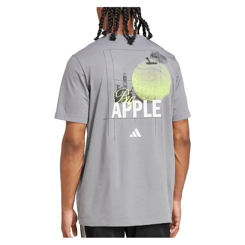 Men's US Graphic Tennis Tee Grey Three