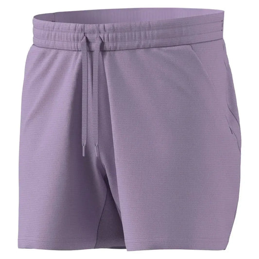 Men's Ergo 5 Inch Tennis Shorts Powder Plum-Apparel-Adidas-JW9856_1-Tennis Express