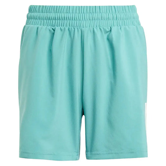 Boys' Club 3-Stripe Tennis Short Powder Teal-Apparel-Adidas-JX8208_1-Tennis Express