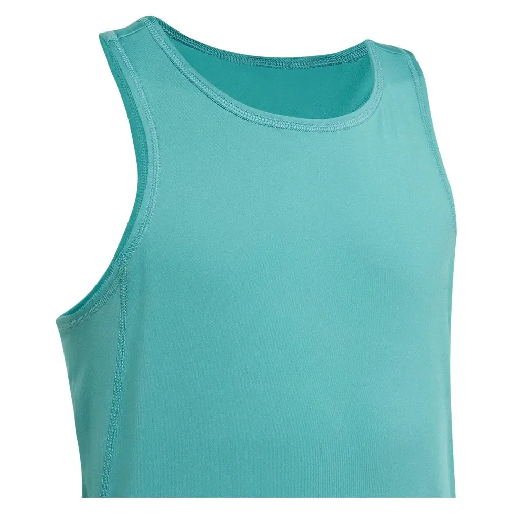 Girls' Club Tennis Tank Powder Teal