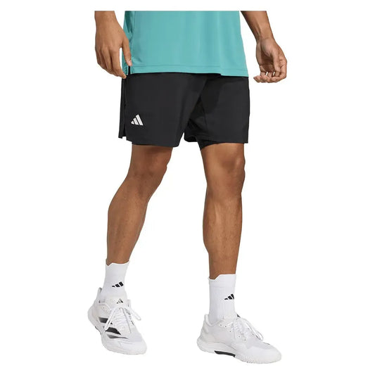 Men's Club 2in1 7 Inch Tennis Short Black