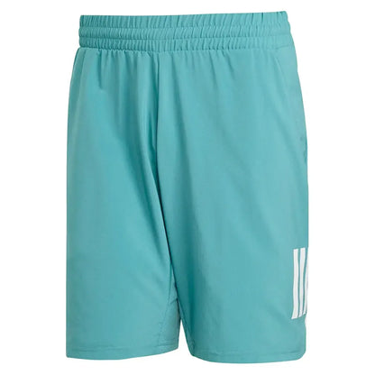 Men's Club 3 Stripes 7 Inch Tennis Short Powder Teal-Apparel-Adidas-JY3010_1-Tennis Express