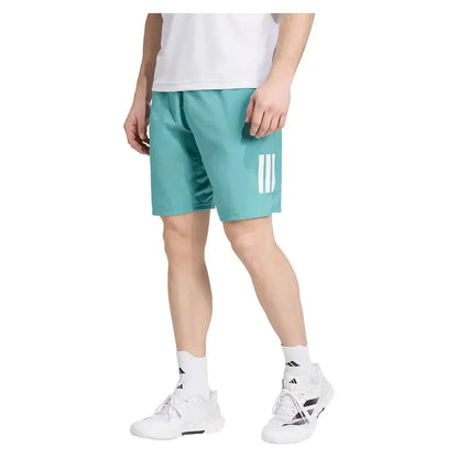 Men's Club 3 Stripes 9 Inch Tennis Short Powder Teal