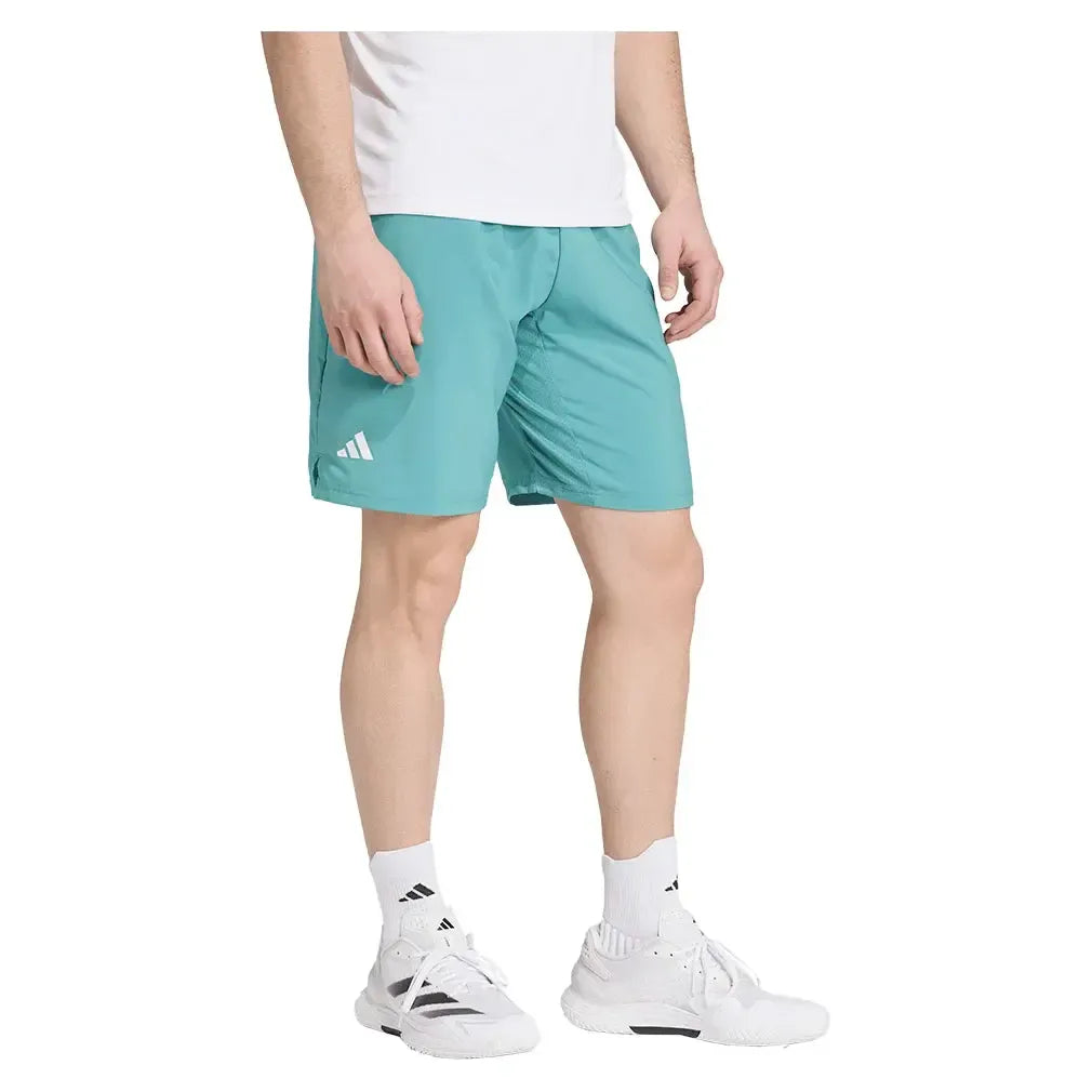 Men's Club 3 Stripes 7 Inch Tennis Short Powder Teal