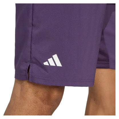 Men's Club 3 Stripes 9 Inch Tennis Short Aurora Plum