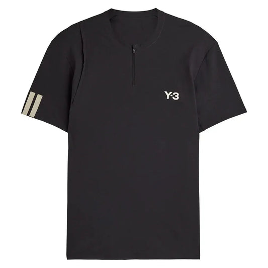 Men's Y-3 Zip Tennis Top Black-Apparel-Adidas-JY6946-H25-Tennis Express