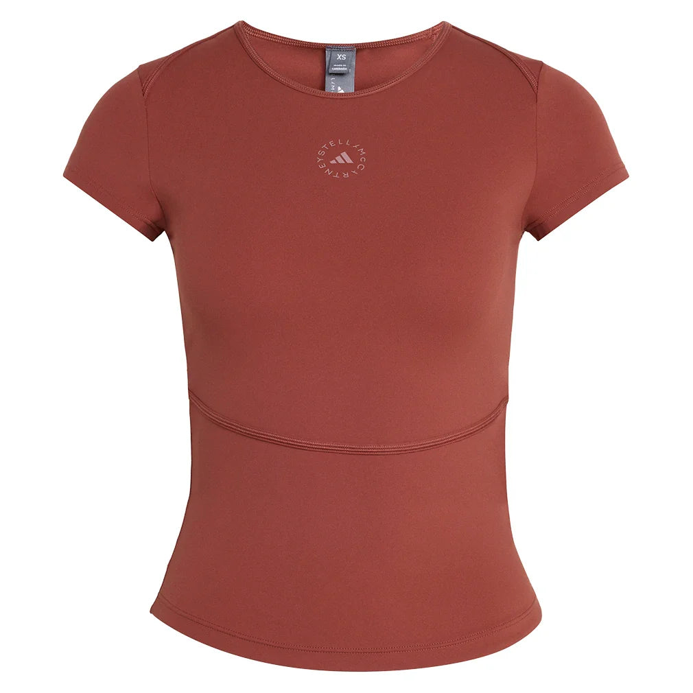 Women's Stella McCartney True Purpose Training Tee Burnt Sienna-Apparel-Adidas-XS-, [current_file_name-Tennis Express