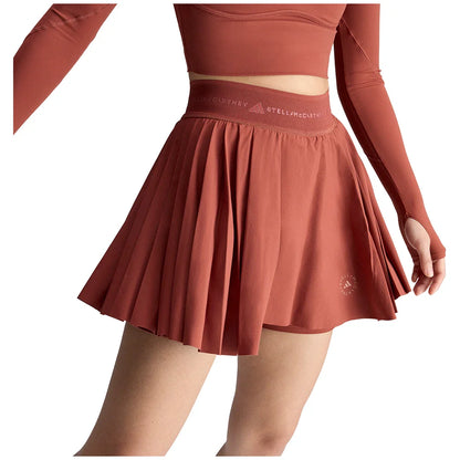 Women's Stella McCartney Pleated Training Skort Burnt Sienna