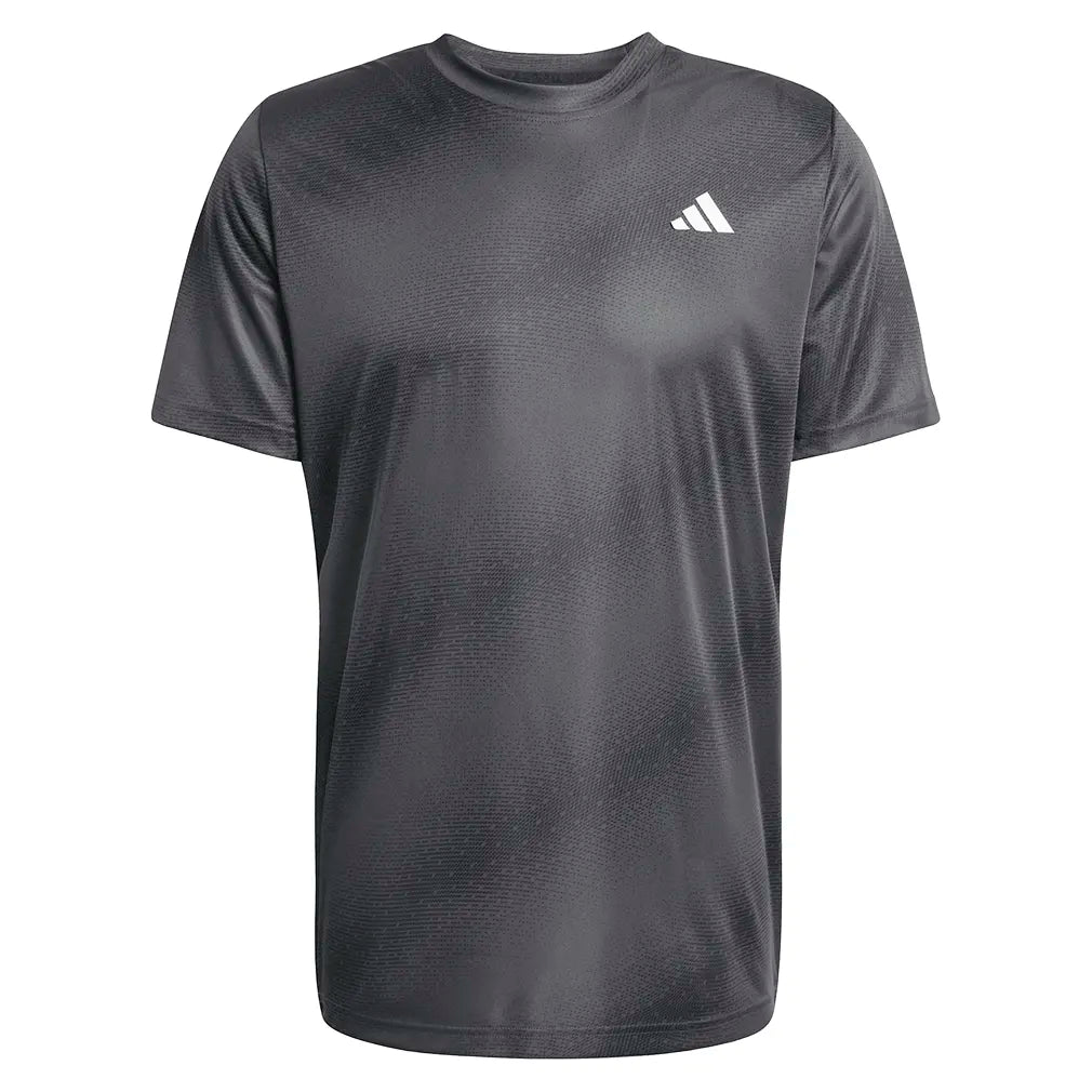 Men's Club Graphic Tennis Tee Black-Apparel-Adidas-JY9590-S26-1-Tennis Express