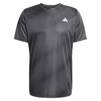 Men's Club Graphic Tennis Tee Black-Apparel-Adidas-JY9590-S26-1-Tennis Express