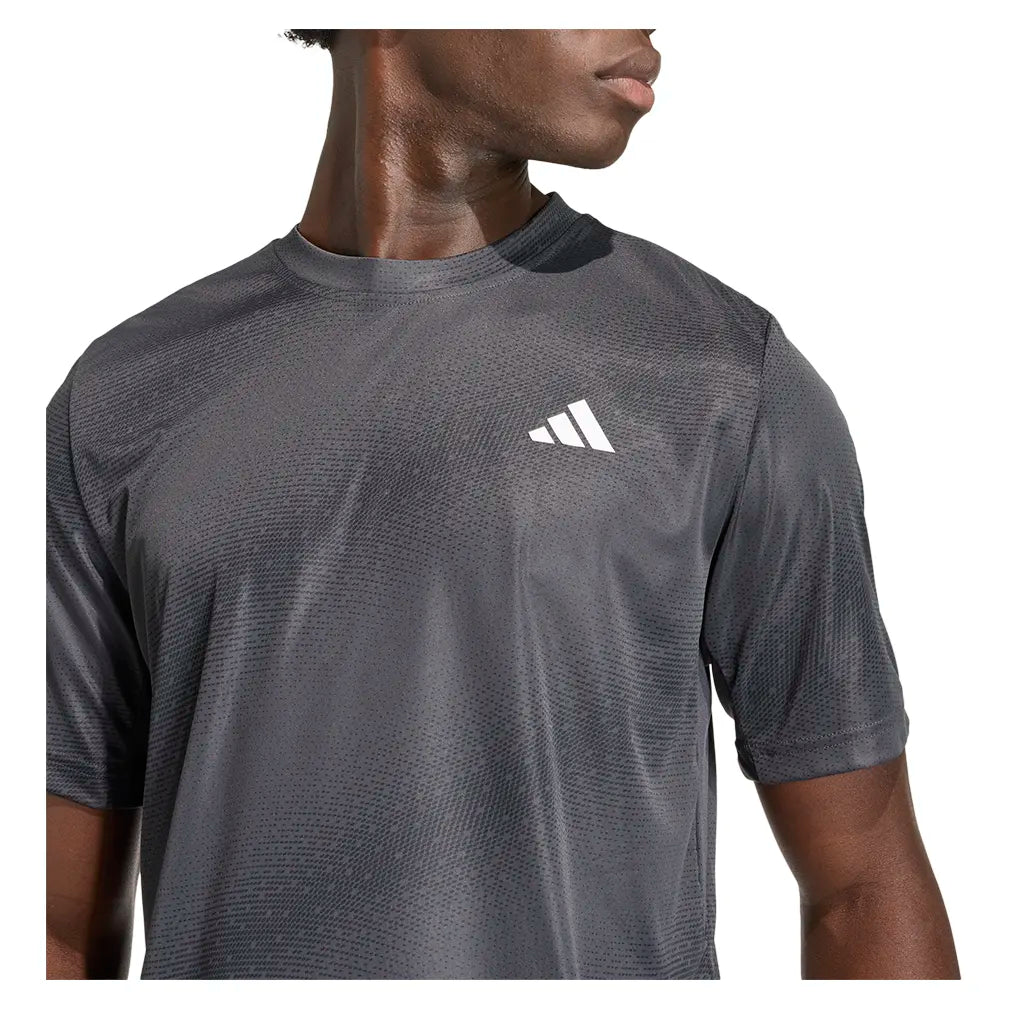 Men's Club Graphic Tennis Tee Black