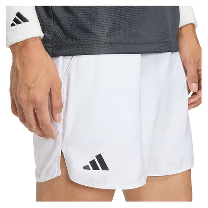 Men's Club Graphic 7 Inch Tennis Shorts White