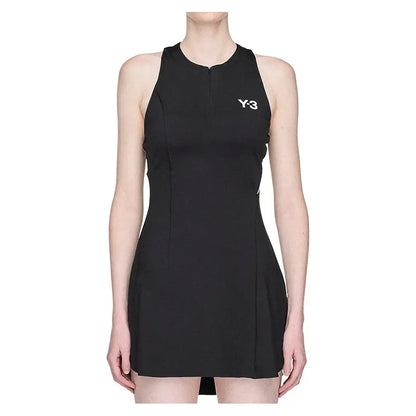 Women's Y-3 Wow Pro Tennis Dress Black-Apparel-Adidas-KA9804-H25-Tennis Express