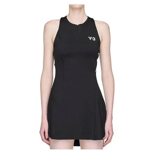 Women's Y-3 Wow Pro Tennis Dress Black-Apparel-Adidas-KA9804-H25-Tennis Express